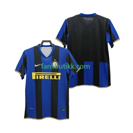 Fotballdrakt Inter Milan Champions League 2008 2009 Retro Hjemmetrøye Kortermet